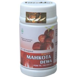foto gambar produk herbal tazakka herbal sukoharjo manfaat tanaman mahkota dewa kemasam kapsul botol