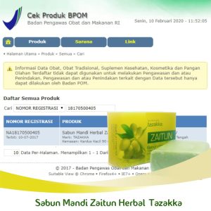 Sabun Zaitun BPOM