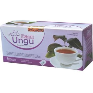 foto gambar produk herbal sukoharjo tazakka daun ungu kemasan teh celup