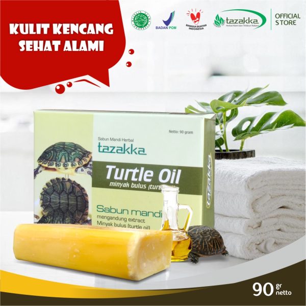 Tazakka Turtle Oil Sabun Mandi Minyak Bulus