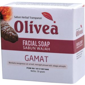 contoh foto gambar produk Sabun wajah herbal facial shop olivea gamat Tazakka untuk membantu mengatasi masalah penuaan dini agar kulit tampak cerah dan awet mudah