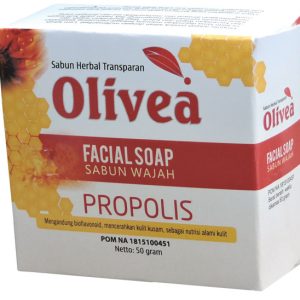 contoh foto gambar Sabun wajah herbal facial shop olivea madu propolis Tazakka untuk membantu mengatasi masalah kulit berjerawat dan noda hitam agar kulit tampak cerah dan cantik.