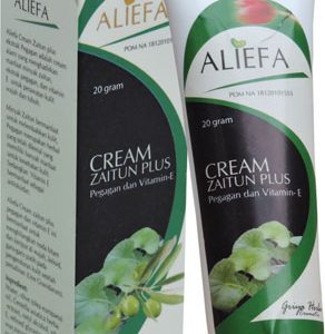 contoh foto gambar produk Cream Herbal Aliefa Zaitun Plus Pegagan Untuk Melembabkan Dan Menghilangkan Noda Hitam Kulit.