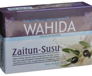 contoh foto gambar produk herbal tazakka group Sabun Mandi Herbal Wahida Zaitun Susu Membantu Melembabkan Dan Mengatasi Kulit Kering.