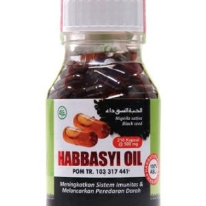 contoh foto gambar produk Habbasyi oil habbatussauda untuk meningkatkan sistem imunitas tubuh dan memper;lancar peredaran darah