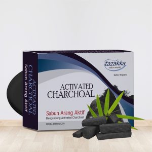 ACTIVATED CHARCOAL Soap Bar Sabun Mandi Batang Herbal Tazakka 90 Gram