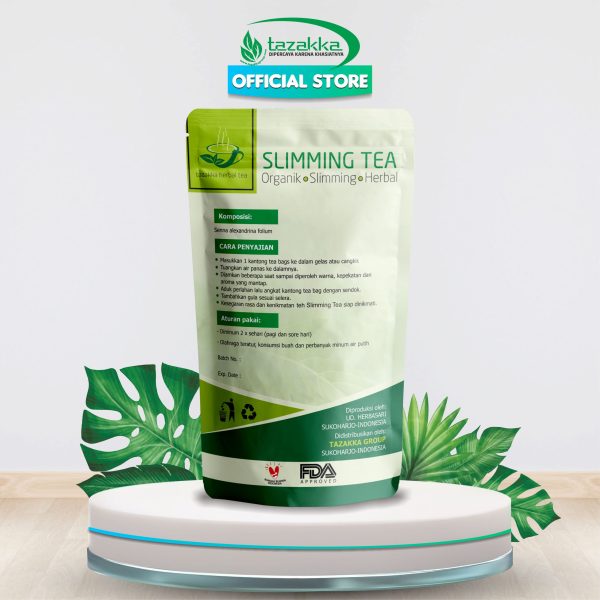 Slimming Tea Tazakka Teh Diet Herbal Ampuh BPOM