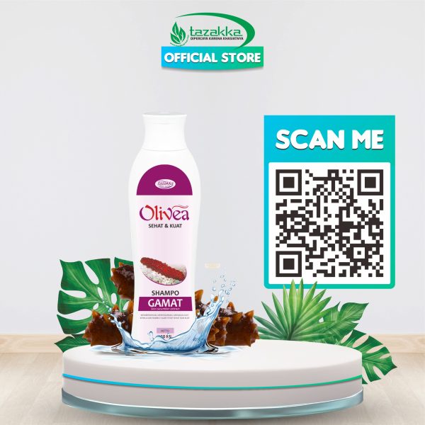 OLIVEA Gamat Shampoo Herbal Tazakka 150 ml Shampo Untuk Rambut Rontok Parah Sampo Ketombe