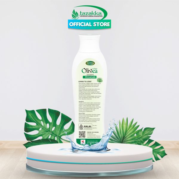 OLIVEA Pegagan Shampo Anti Rontok Herbal Tazakka 150 ml Shampoo Penghilang Uban Permanen Original Sampo Penyubur Rambut Cepat